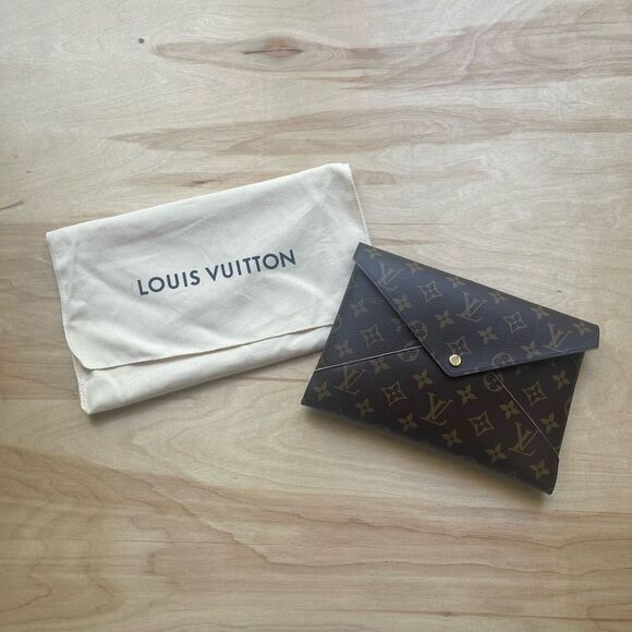 Louis Vuitton Pink and Brown Clutch - Picture 6 of 7